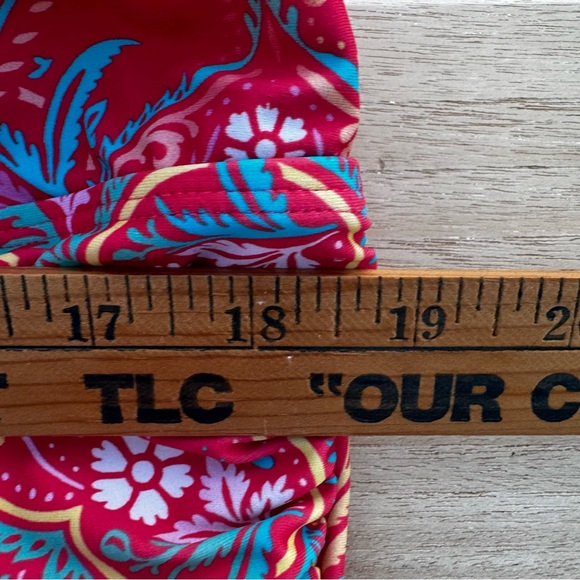 Torrid swimsuit Women size 3 ladder front One Piece lattice straps medallion 3X - Picture 15 of 16